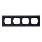 Gira E2 Afdekraam 0214095 Zwart mat