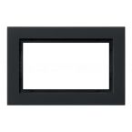 Gira E2 Afdekraam 100109 Zwart mat