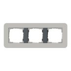 Gira E3 Afdekraam 0213422 GrijsAntraciet