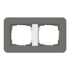 Gira E3 Afdekraam 0212413 DonkergrijsAlpinwit