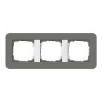 Gira E3 Afdekraam 0213413 DonkergrijsAlpinwit