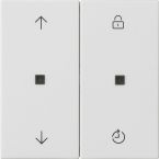 Gira eNet Bedieningstoets 549227 Alpinwit mat