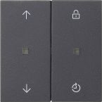 Gira eNet Bedieningstoets 549228 Antraciet