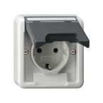 Gira Spatwaterdicht Opbouw Wandcontactdoos 445035 Grijs