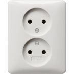 Gira Standaard 55 Wandcontactdoos 079803 Alpinwit glanzend