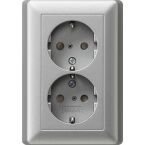 Gira Standaard 55 Wandcontactdoos 078326 Aluminium
