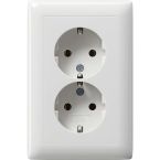 Gira Standaard 55 Wandcontactdoos 078203 Alpinwit glanzend