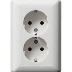 Gira Standaard 55 Wandcontactdoos 078804 Alpinwit mat