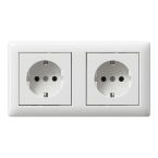Gira Standaard 55 Wandcontactdoos 479303 Alpinwit glanzend