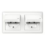 Gira Standaard 55 Wandcontactdoos 415803 Alpinwit glanzend