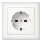 Gira Systeem 55 Wandcontactdoos 444027 Alpinwit