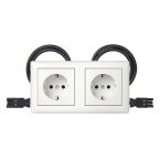 Gira Systeem 55 Wandcontactdoos 493503 Alpinwit