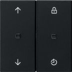 Gira Systeem 3000 Bedieningstoets 5363005 Zwart mat