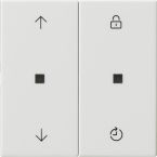 Gira Systeem 3000 Bedieningstoets 536303 Alpinwit glanzend