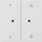 Gira Systeem 3000 Bedieningstoets 5363112 Alpinwit