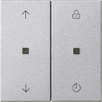 Gira Systeem 3000 Bedieningstoets 536326 Aluminium
