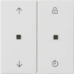 Gira Systeem 3000 Bedieningstoets 536327 Alpinwit mat