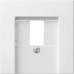 Gira Systeem 55 Centraalplaat audioworld 027603 Alpinwit glanzend