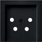 Gira Systeem 55 Centraalplaat PTT 0279005 Zwart mat