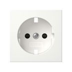 Gira Systeem 55 Centraalplaat stopcontact 492103 Alpinwit glanzend