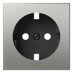 Gira Systeem 55 Centraalplaat stopcontact 4920600 Edelstaal