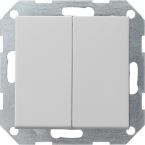 OUTLET Gira Systeem 55 Drukvlakschakelaar 0125015 Grijs mat