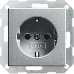 OUTLET Gira Systeem 55 Wandcontactdoos 046626 Aluminium
