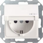 OUTLET Gira Systeem 55 Wandcontactdoos 045403 Alpinwit glanzend