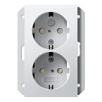 Gira Systeem 55 - Wandcontactdoos 273103 Alpinwit glanzend