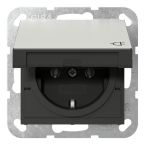 Gira Systeem 55 Wandcontactdoos 4454600 Edelstaal