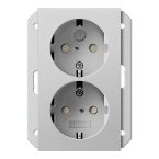 Gira Systeem 55 Wandcontactdoos 2731015 Grijs mat
