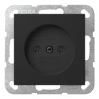 Gira Systeem 55 Wandcontactdoos 4480005 Zwart mat