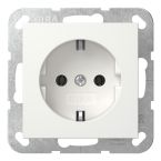 Gira Systeem 55 Wandcontactdoos inbouw 446603 Alpinwit glanzend