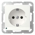 Gira Systeem 55 Wandcontactdoos 417003 Alpinwit glanzend