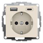 Gira Systeem 55 Wandcontactdoos 245901 Crème