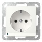 Gira Systeem 55 Wandcontactdoos 417027 Alpinwit mat