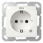 Gira Systeem 55 Wandcontactdoos 445203 Alpinwit glanzend