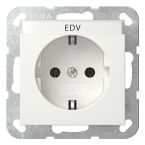 Gira Systeem 55 Wandcontactdoos 445727 Alpinwit mat