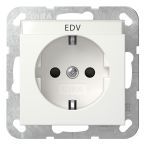 Gira Systeem 55 Wandcontactdoos 446227 Alpinwit mat