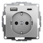 Gira Systeem 55 Wandcontactdoos 2459600 Edelstaal