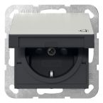 Gira Systeem 55 Wandcontactdoos 4414600 Edelstaal