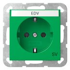 Gira Systeem 55 Wandcontactdoos 4457107 Groen