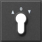 Gira Tx44 Centraalplaat sleutelschakelaar 066467 Antraciet