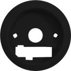 Hager Berker 1930 Centraalplaat dimmerknop 9021995001 Zwart