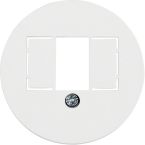 Hager Berker 1930 Centraalplaat audioworld 1040 Alpinwit