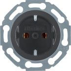 Hager Berker 1930 Wandcontactdoos 475501 Zwart