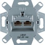 Hager Berker Basiselement Datacontactdoos 4587 2xRJ45