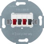 Hager Berker Basiselement Luidsprekercontactdoos 457309 Polarwit