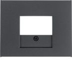 Hager Berker K.1 Centraalplaat audioworld 10357006 Antraciet