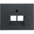 Hager Berker K.1 Centraalplaat IAEUAE 14097006 Antraciet
